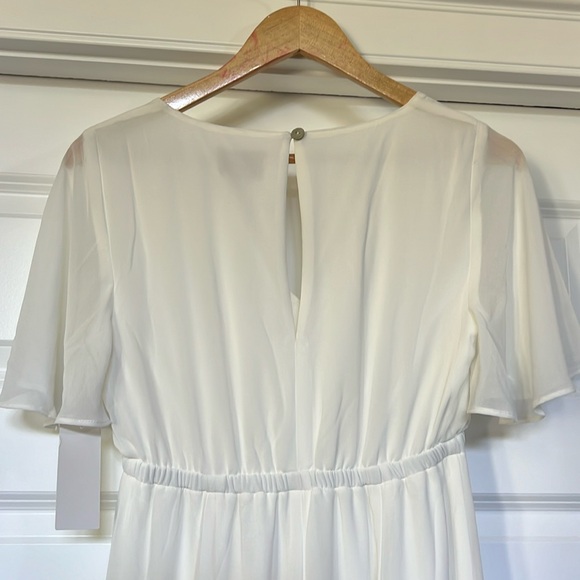 NEW SHOW ME YOUR MUMU Emily Empire Maxi Dress off white sz S - Picture 4 of 6